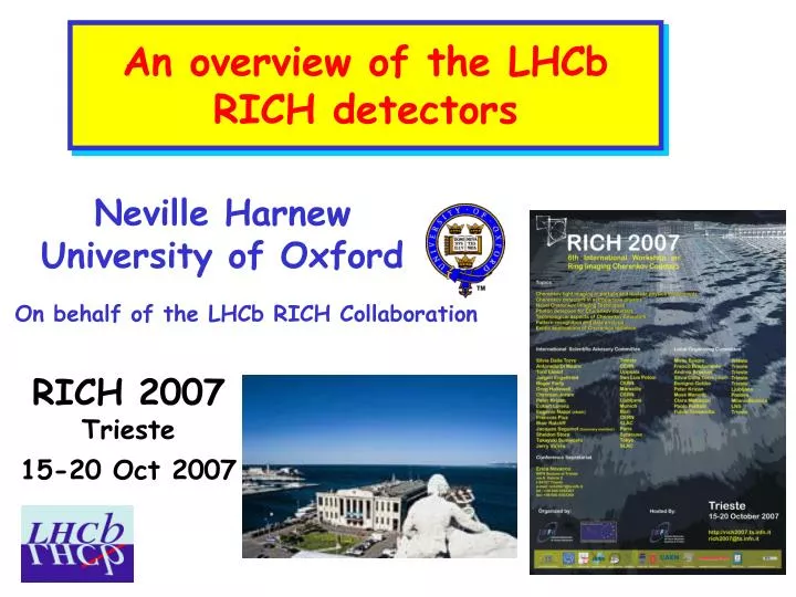 an overview of the lhcb rich detectors