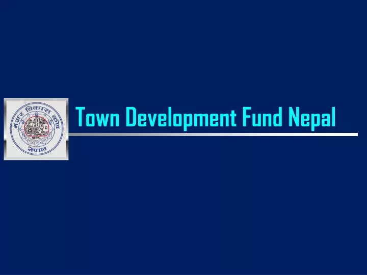 town development fund nepal