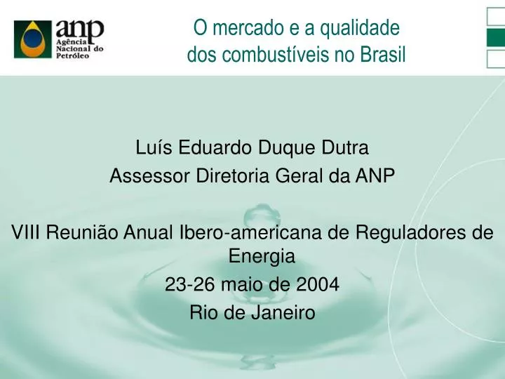 o mercado e a qualidade dos combust veis no brasil