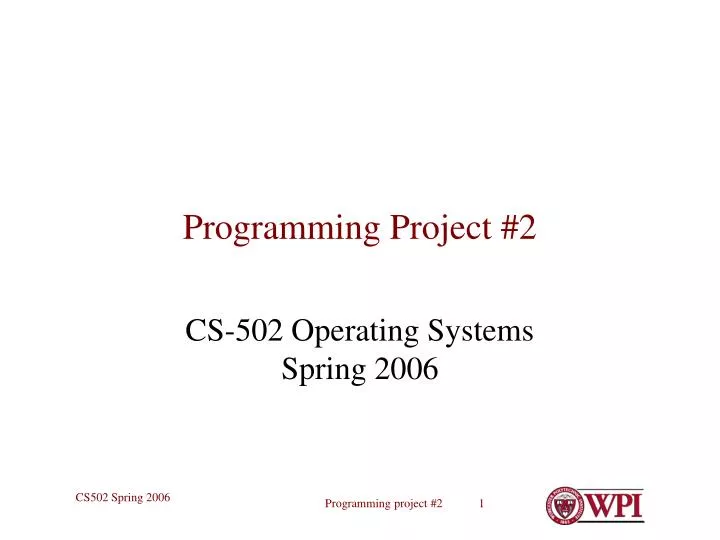 programming project 2