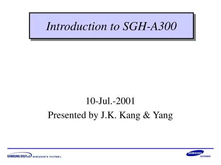 10 jul 2001 presented by j k kang yang