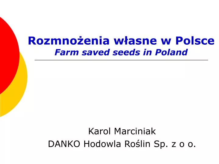 rozmno enia w asne w polsce farm saved seeds in poland