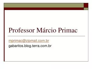 professor m rcio primac