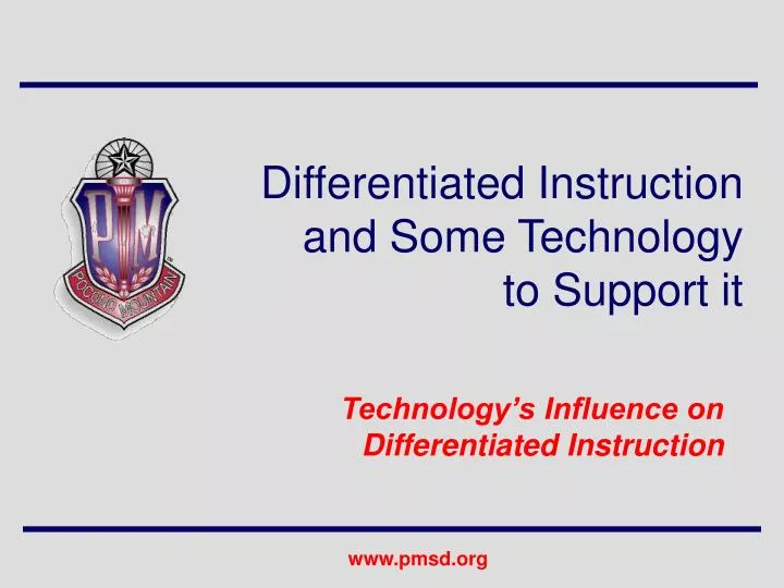differentiated instruction and some technology to support it
