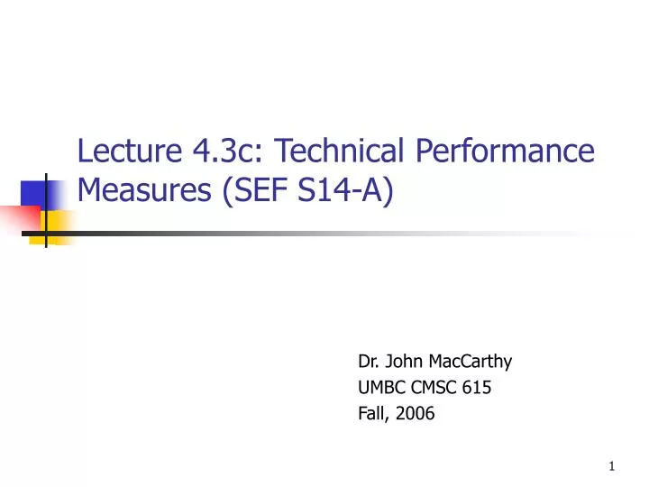 lecture 4 3c technical performance measures sef s14 a