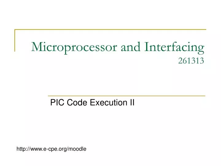 microprocessor and interfacing 261313