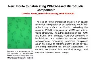New Route to Fabricating PDMS-based Microfluidic Components