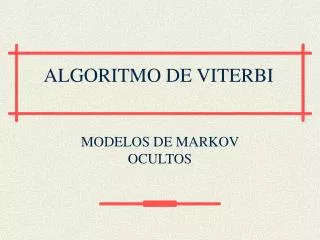 algoritmo de viterbi