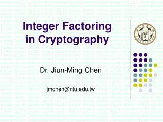 Integer Factoring in Cryptography
