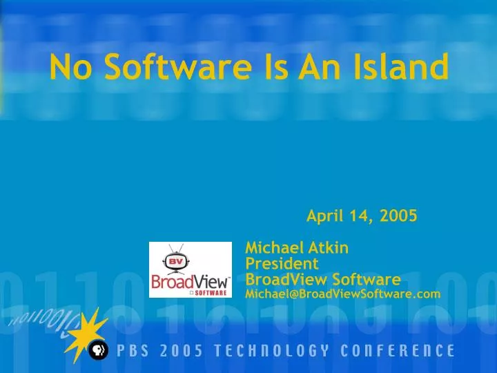 no software is an island