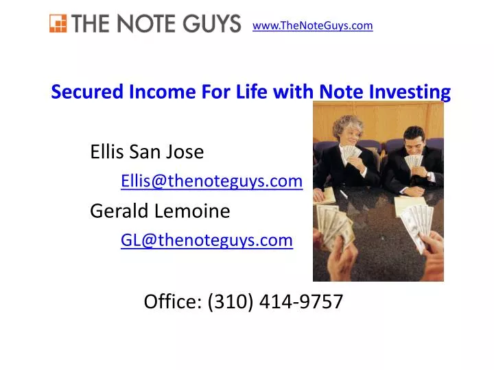 secured income for life with note investing