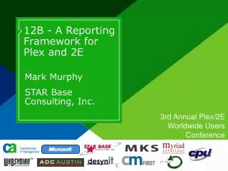 12B - A Reporting Framework for Plex and 2E