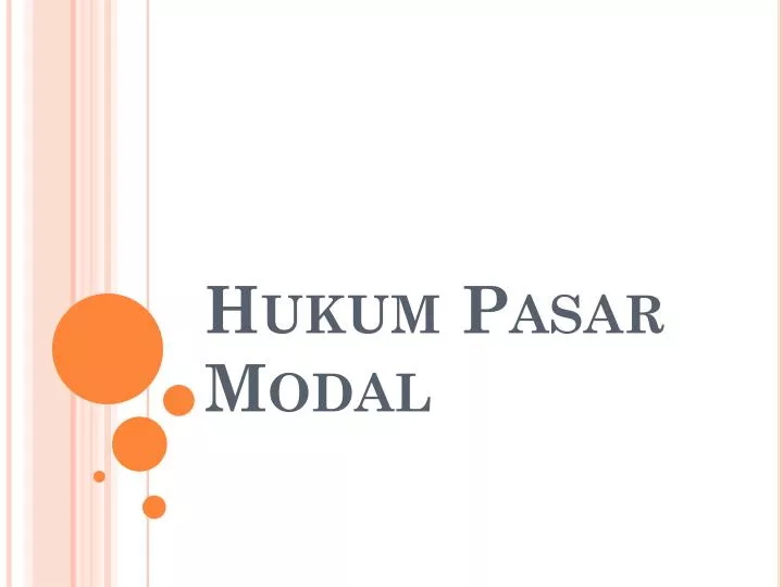 hukum pasar modal