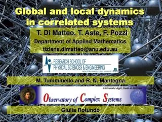 Global and local dynamics in correlated systems