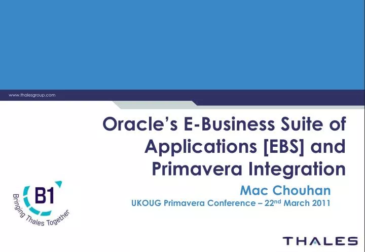 oracle s e business suite of applications ebs and primavera integration