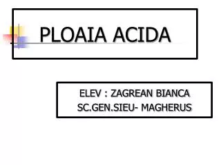 ploaia acida