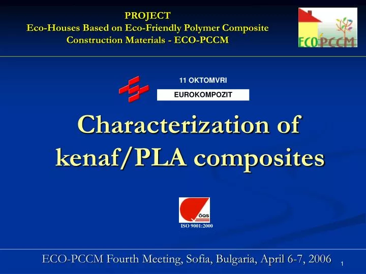 characterization of kenaf pla composites