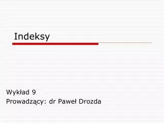 indeksy
