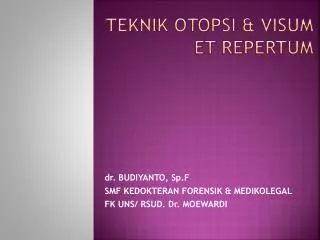teknik otopsi visum et repertum