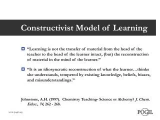 Constructivist Model of Learning