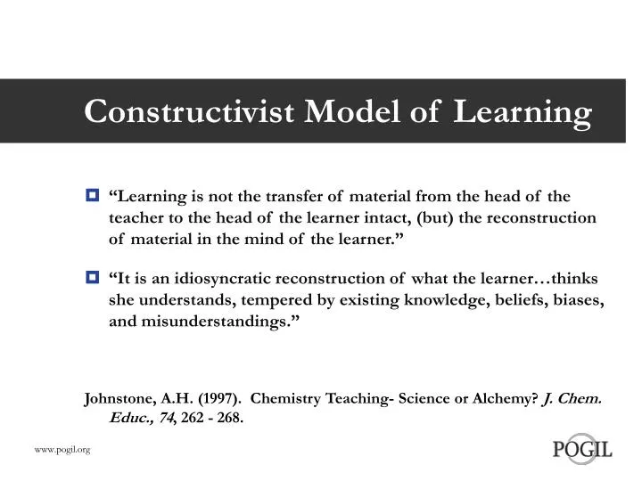 constructivist model of learning
