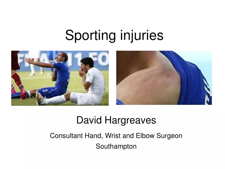 sporting injuries