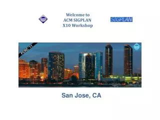 Welcome to ACM SIGPLAN X10 Workshop