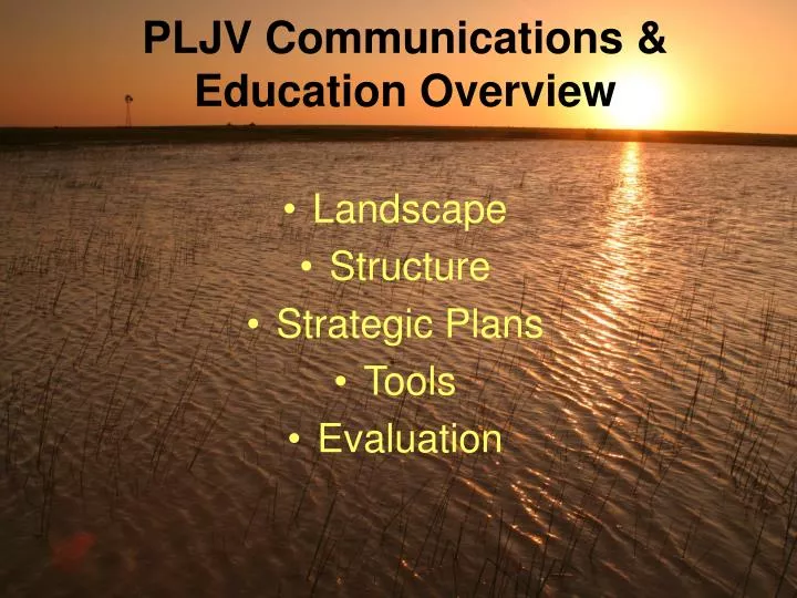 pljv communications education overview