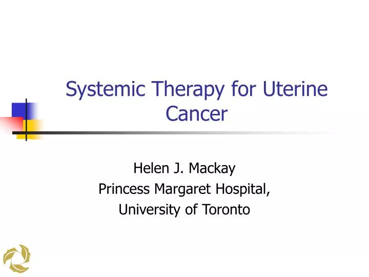 systemic therapy for uterine cancer