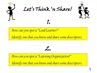 How can you spot a “Learning Organization?”