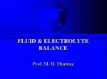 FLUID &amp; ELECTROLYTE BALANCE - slide 1