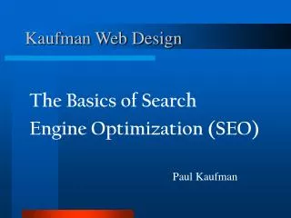 Kaufman Web Design