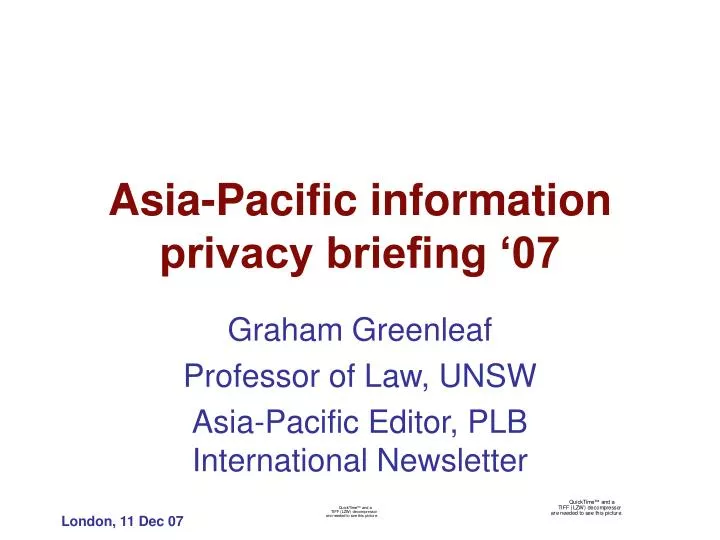 asia pacific information privacy briefing 07