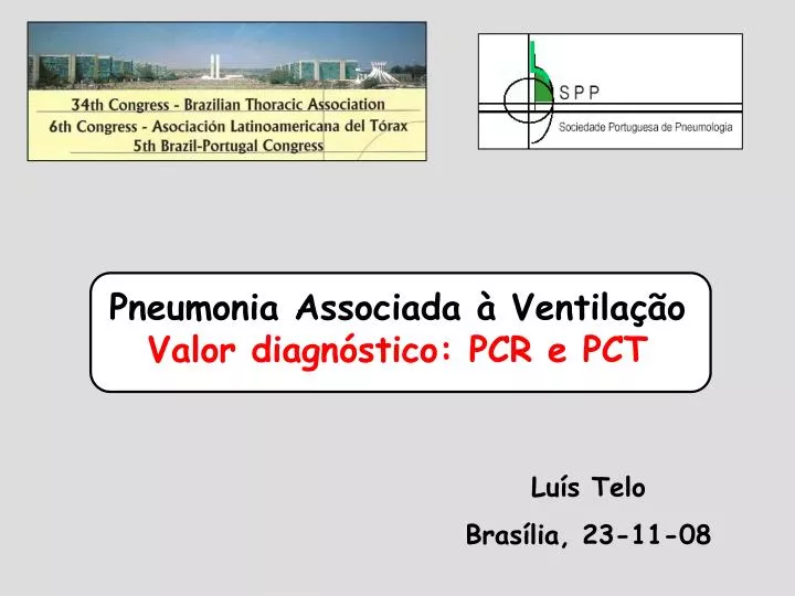 pneumonia associada ventila o valor diagn stico pcr e pct
