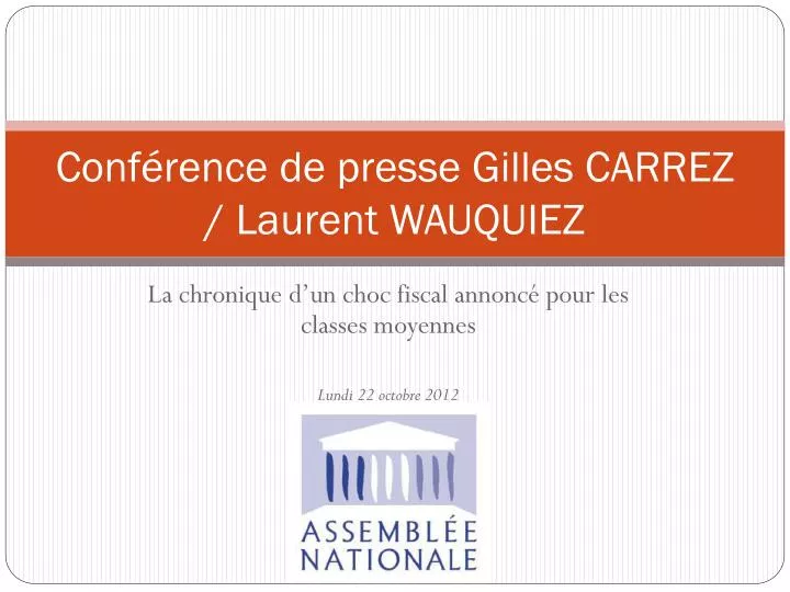 conf rence de presse gilles carrez laurent wauquiez