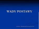 WADY POSTAWY - slide 1