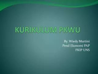 kurikulum pkwu