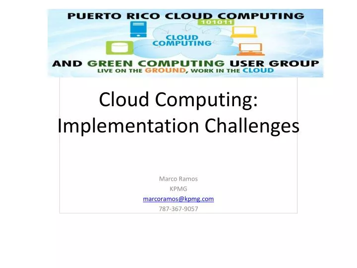 cloud computing implementation challenges