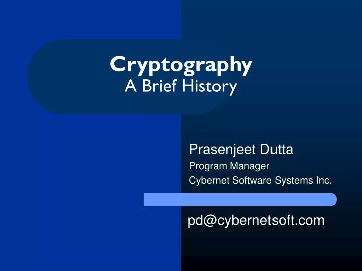 cryptography a brief history