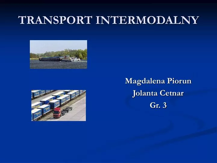 transport intermodalny
