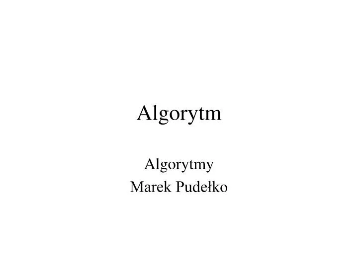 algorytm