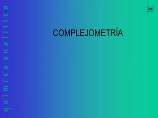 complejometr a