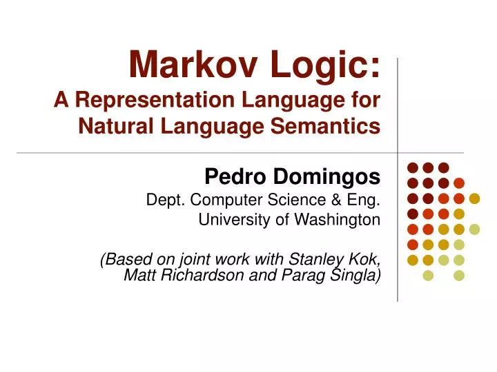 markov logic a representation language for natural language semantics