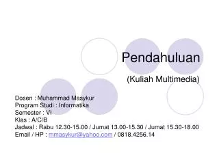 pendahuluan