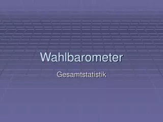 wahlbarometer