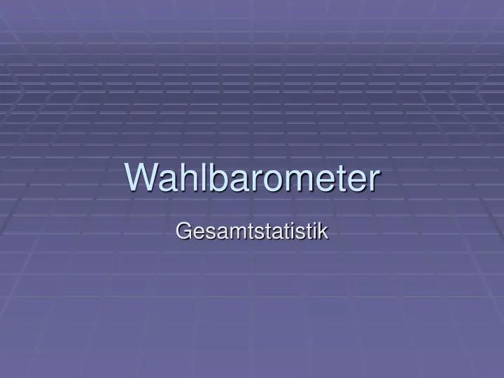 wahlbarometer