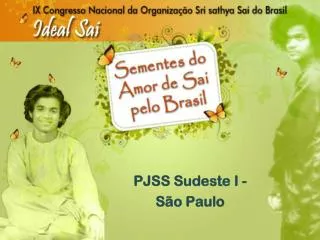 pjss sudeste i s o paulo