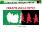 F-RIC OPERATIONS OVERVIEW - slide 1