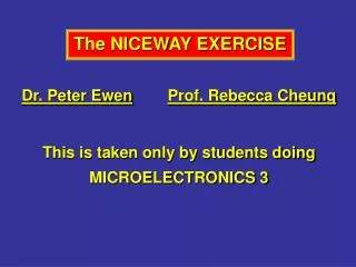 The NICEWAY EXERCISE