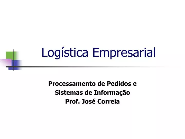 log stica empresarial